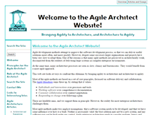 Tablet Screenshot of agilearchitect.org